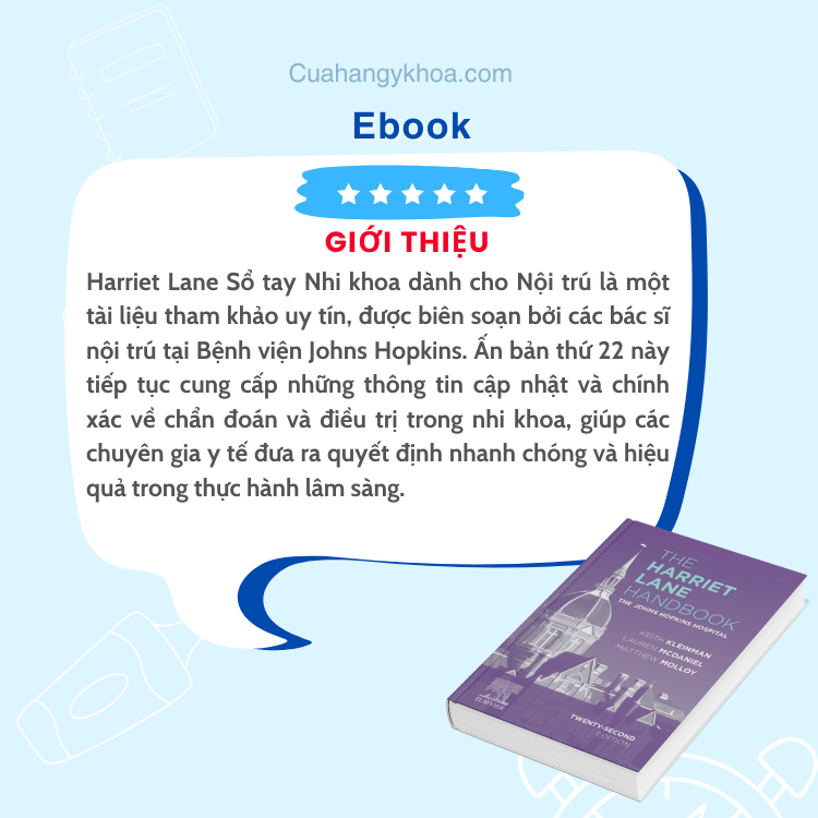 Harriet Lane Sổ tay Nhi khoa dành cho Nội trú 22th