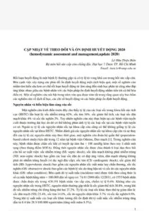 Tai lieu cap nhat ve theo doi va on dinh huyet dong