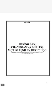 Tai lieu huong dan chan doan va dieu tri benh ly huyet hoc