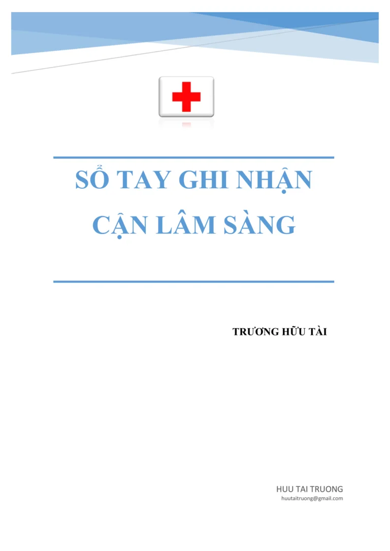 Tải Tài Liệu “Sổ Tay Ghi Nhận Cận Lâm Sàng”