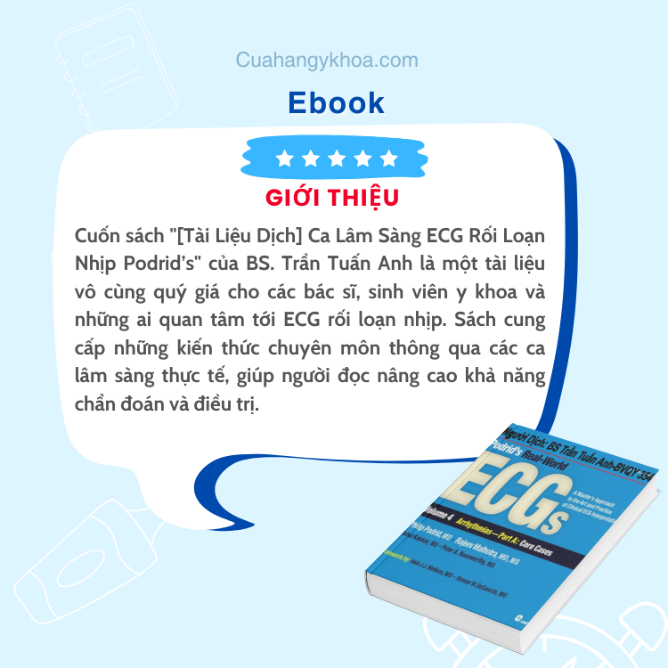 [Tài Liệu Dịch] Ca Lâm Sàng ECG Rối Loạn Nhịp Podrid’s – BS. Trần Tuấn Anh