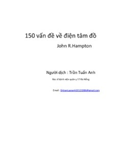 Tài liệu dịch 150 vấn đề về điện tâm đồ BS Trần Tuấn Anh