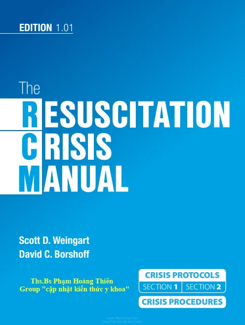 [PDF] Sách dịch The Resuscitation Crisis Manual