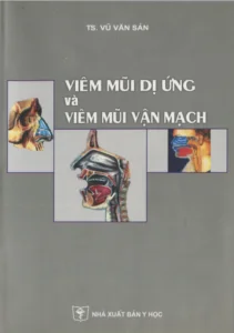 Bìa sách hoặc minh họa tài liệu viêm mũi dị ứng và viêm mũi vận mạch
