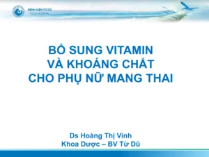Bổ sung vitamin và khoáng chất cho phụ nữ mang thai