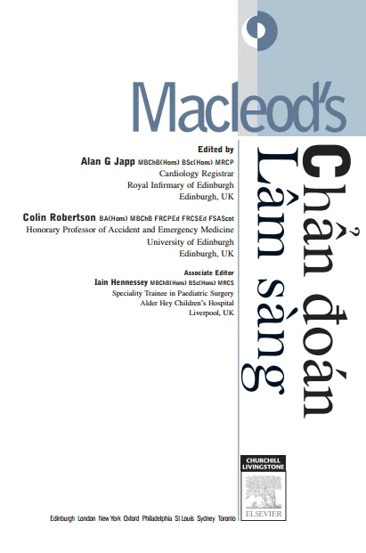 Download Book ” MACLEOD’S CHẨN ĐOÁN LÂM SÀNG”