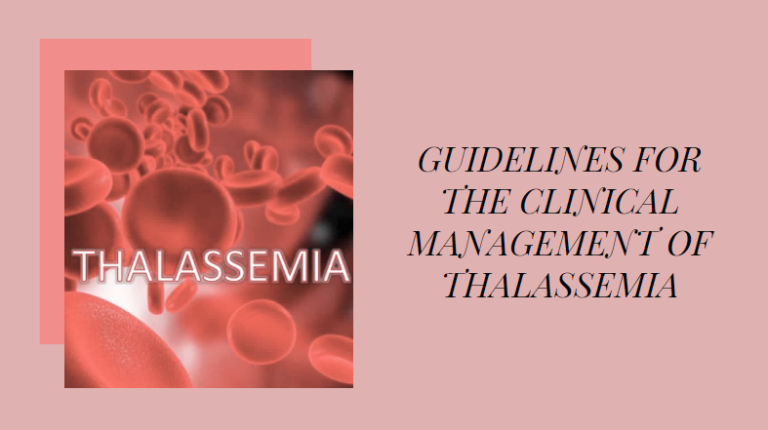 [pdf Sách Dịch] Guidelines For The Clinical Management Of Thalassemia