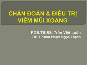 Tải tài liệu sách chẩn đoán và điều trị viêm mũi xoang pdf miễn phí