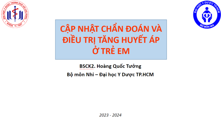 [PDF] CẬP NHẬT CHẨN ĐOÁN VÀ ĐIỀU TRỊ TĂNG HUYẾT ÁP Ở TRẺ EM 