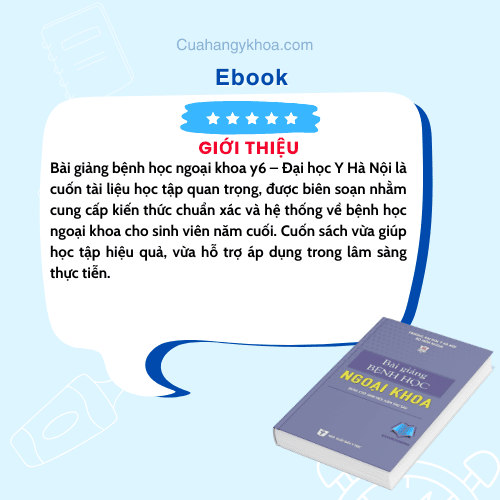 Bài giảng bệnh học ngoại khoa y6