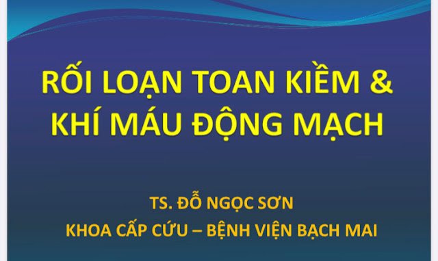 So đồ tiếp cận rối loạn toan kiềm và đọc khí máu động mạch