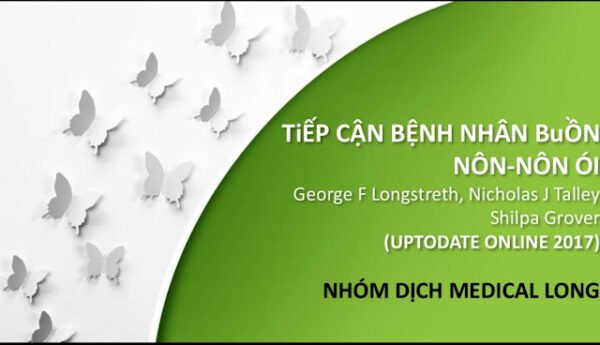 Sơ đồ tiếp cận bệnh nhân nôn ói trong lâm sàng nội khoa