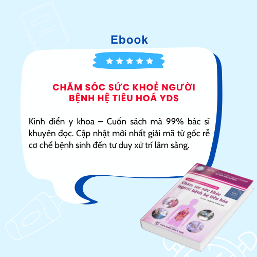 Hình ảnh giới thiệu sách CHĂM SÓC SỨC KHOẺ NGƯỜI BỆNH HỆ TIÊU HOÁ YDS