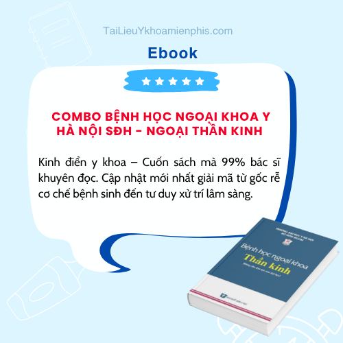 Hình ảnh giới thiệu sách COMBO BỆNH HỌC NGOẠI KHOA Y HÀ NỘI SĐH - NGOẠI THẦN KINH