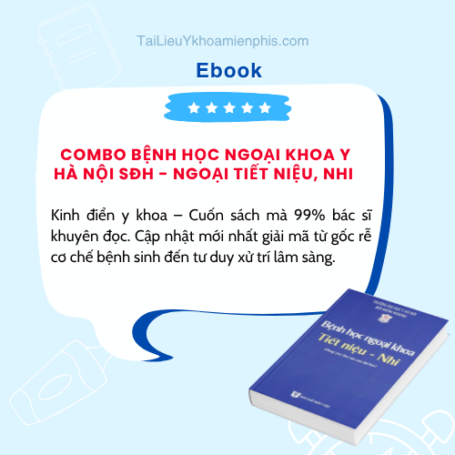 Hình ảnh giới thiệu sách COMBO BỆNH HỌC NGOẠI KHOA Y HÀ NỘI SĐH - NGOẠI TIẾT NIỆU, NHI