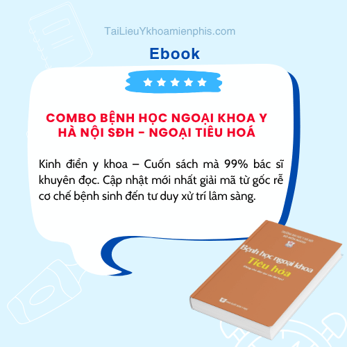Hình ảnh giới thiệu sách COMBO BỆNH HỌC NGOẠI KHOA Y HÀ NỘI SĐH - NGOẠI TIÊU HOÁ