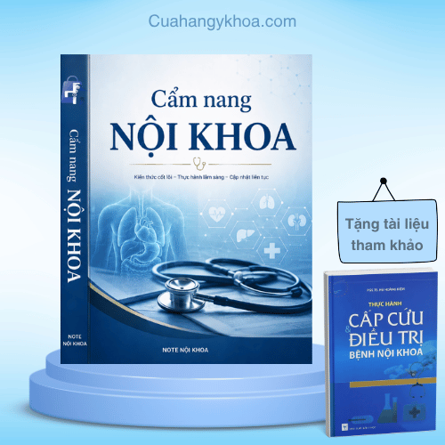 Bìa sách THỰC HÀNH CẤP CỨU VÀ ĐIỀU TRỊ BỆNH NỘI KHOA