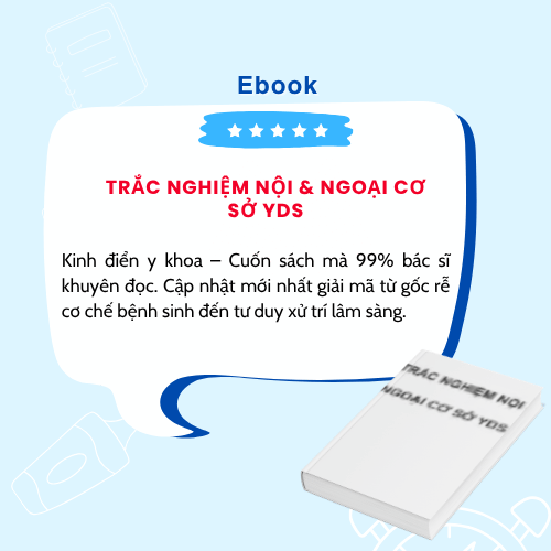 Hình ảnh giới thiệu sách TRẮC NGHIỆM NỘI & NGOẠI CƠ SỞ YDS