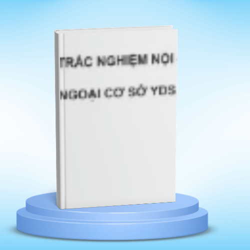 Bìa sách TRẮC NGHIỆM NỘI & NGOẠI CƠ SỞ YDS