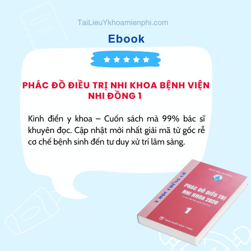 Hình ảnh giới thiệu sách PHÁC ĐỒ ĐIỀU TRỊ NHI KHOA BỆNH VIỆN NHI ĐỒNG 1